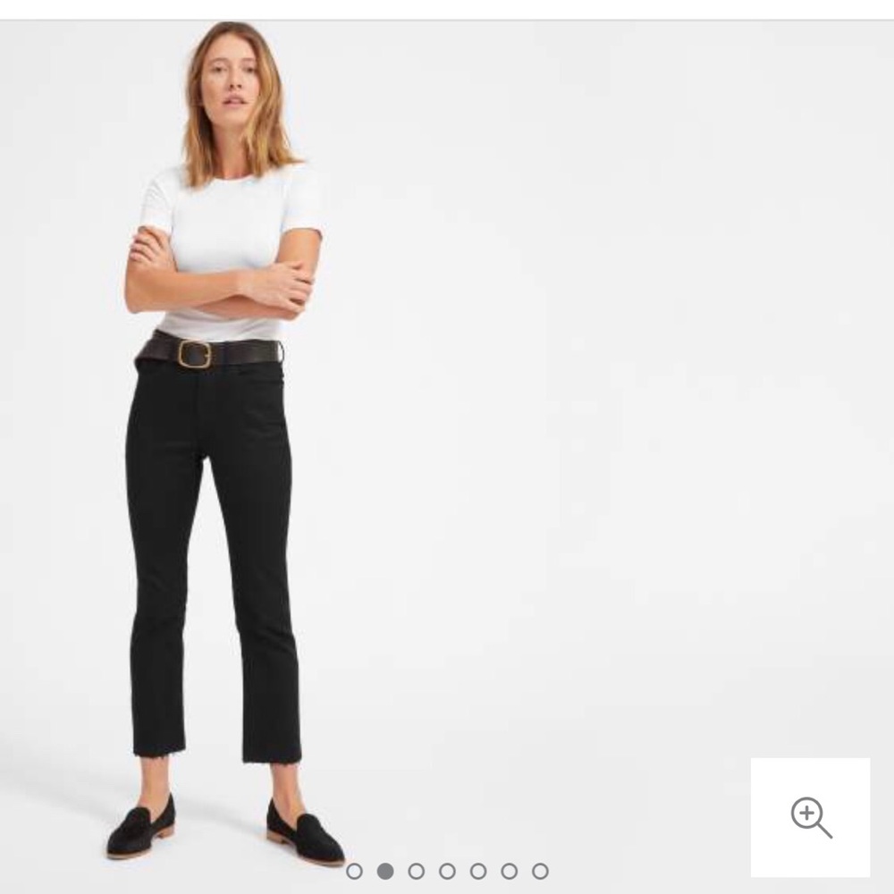Everlane Kick Crop Jean Black Size 27